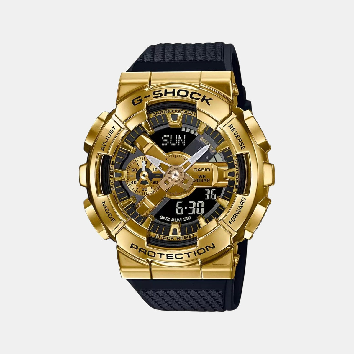 G-Shock Men Quartz Gold Dial Analog-Digital Resin Watch G1053
