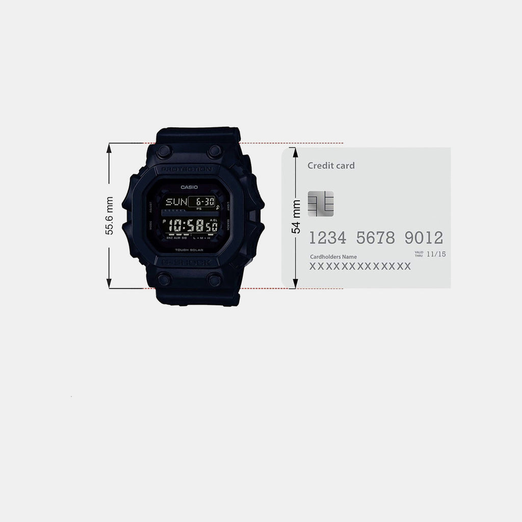 G-Shock Men Quartz Black Dial Digital Resin Watch G1056