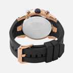 Men Quartz Black Dial Multi-Function Silicone Watch G1059C-P3404