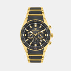 Men Quartz Black Dial Multi-Function Metal Watch G1062M-M2404