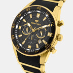 Men Quartz Black Dial Multi-Function Metal Watch G1062M-M2404