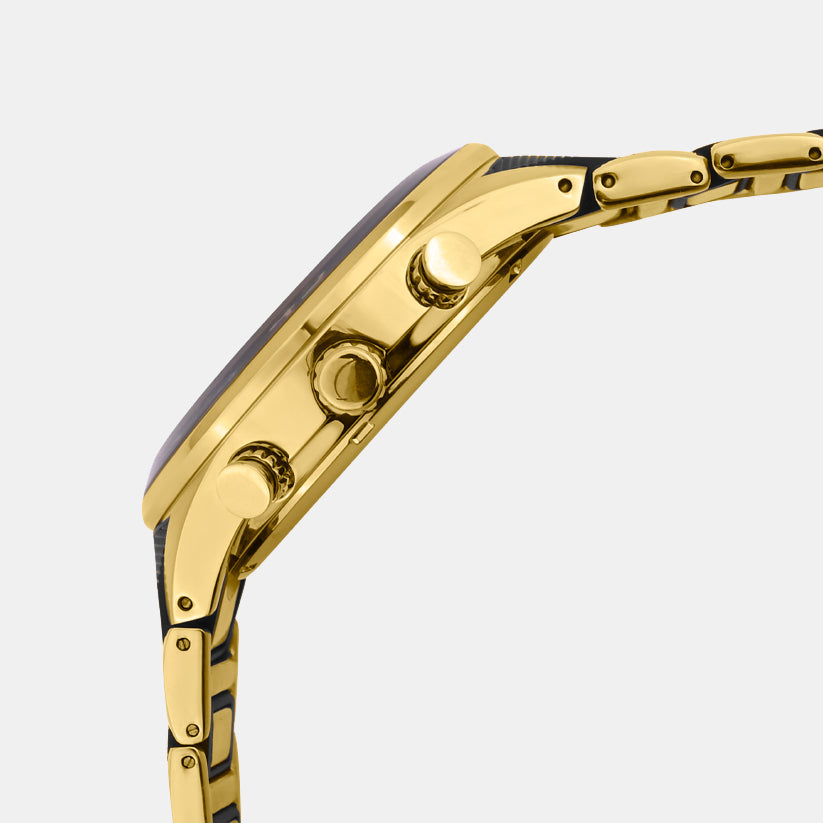 Men Quartz Black Dial Multi-Function Metal Watch G1062M-M2404