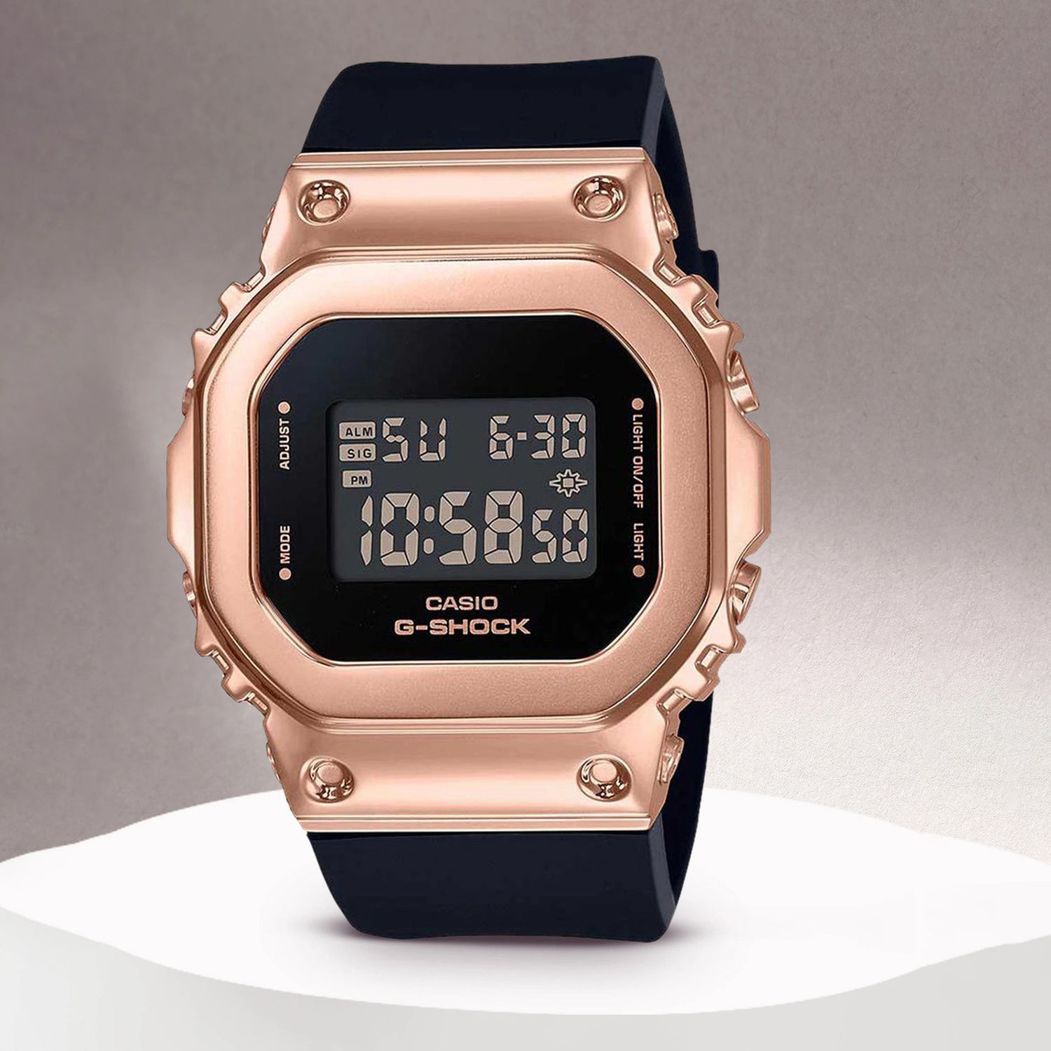 G-Shock Women Quartz Black Dial Digital Resin Watch G1070