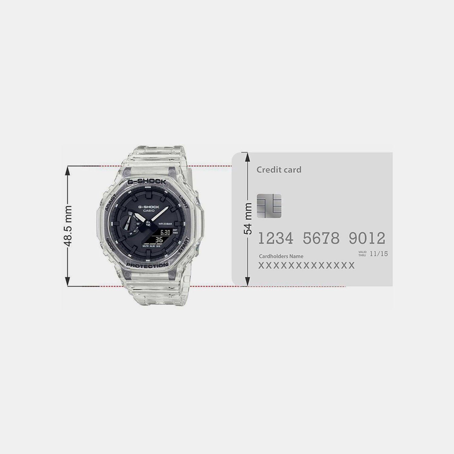 G-Shock Men Quartz Black Dial Analog-Digital Resin Watch G1102