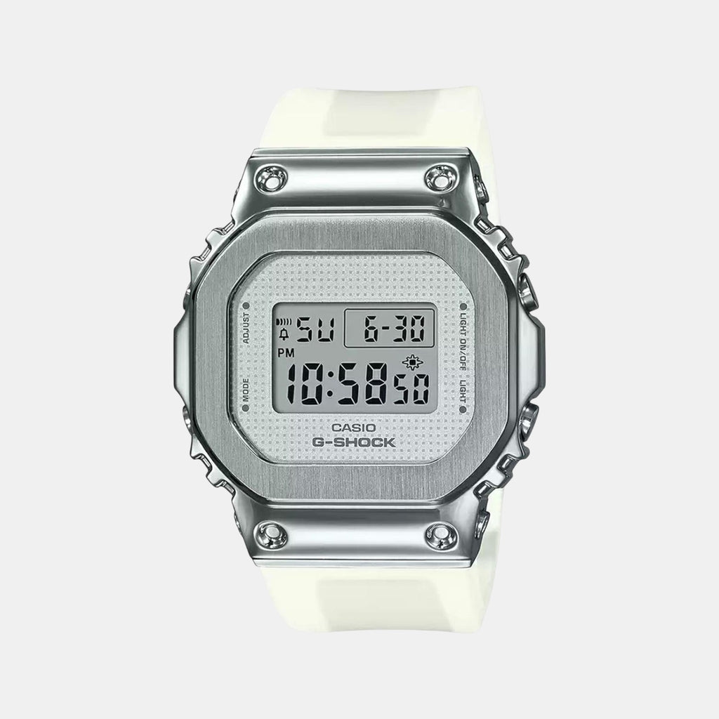 G-Shock Women Quartz White Dial Digital Resin Watch G1104