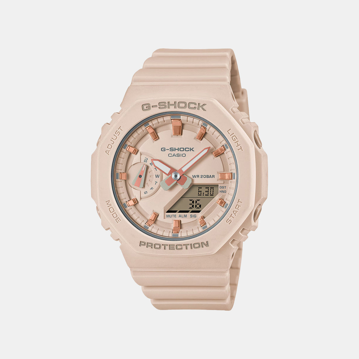 G-Shock Women Quartz Pink Dial Analog-Digital Resin Watch G1109