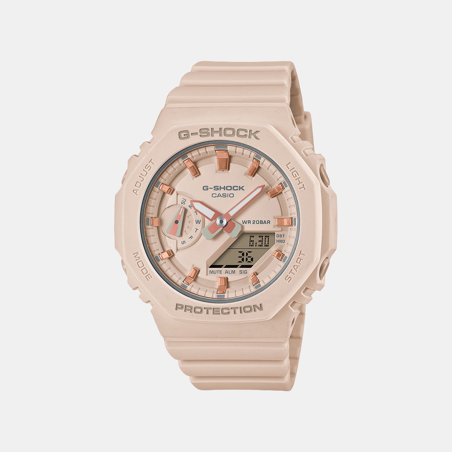 G-Shock Women Quartz Pink Dial Analog-Digital Resin Watch G1109