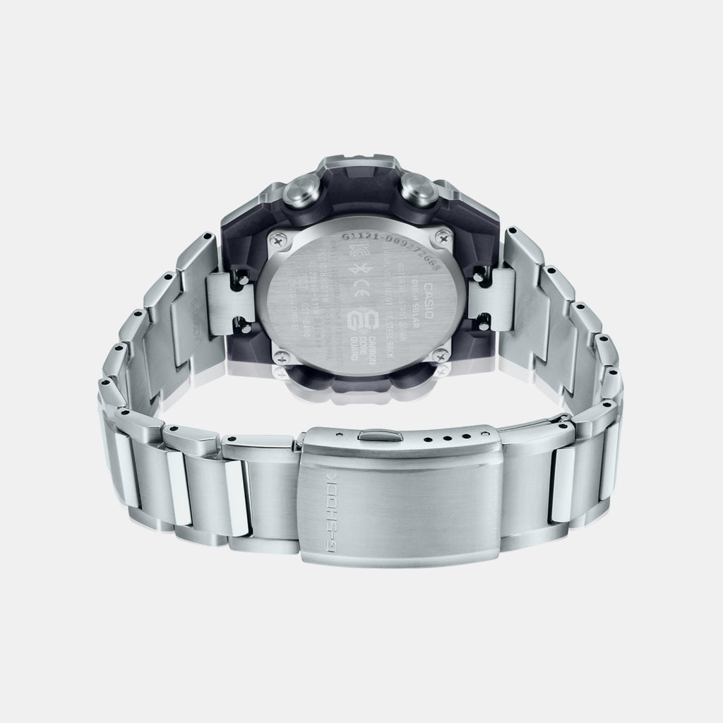G-Shock Men Quartz Black Dial Analog-Digital Stainless Steel Watch G1121