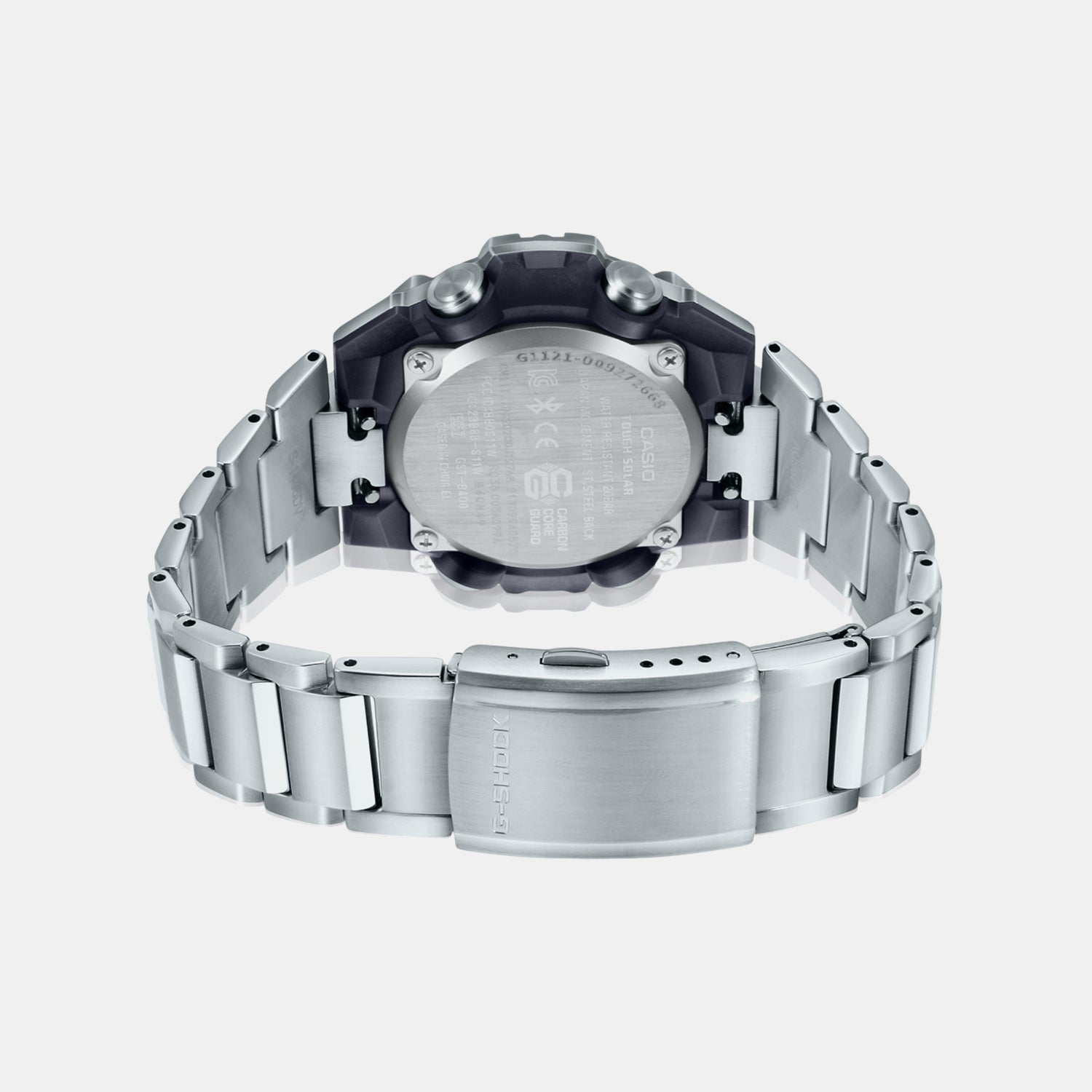 G-Shock Men Quartz Black Dial Analog-Digital Stainless Steel Watch G1121