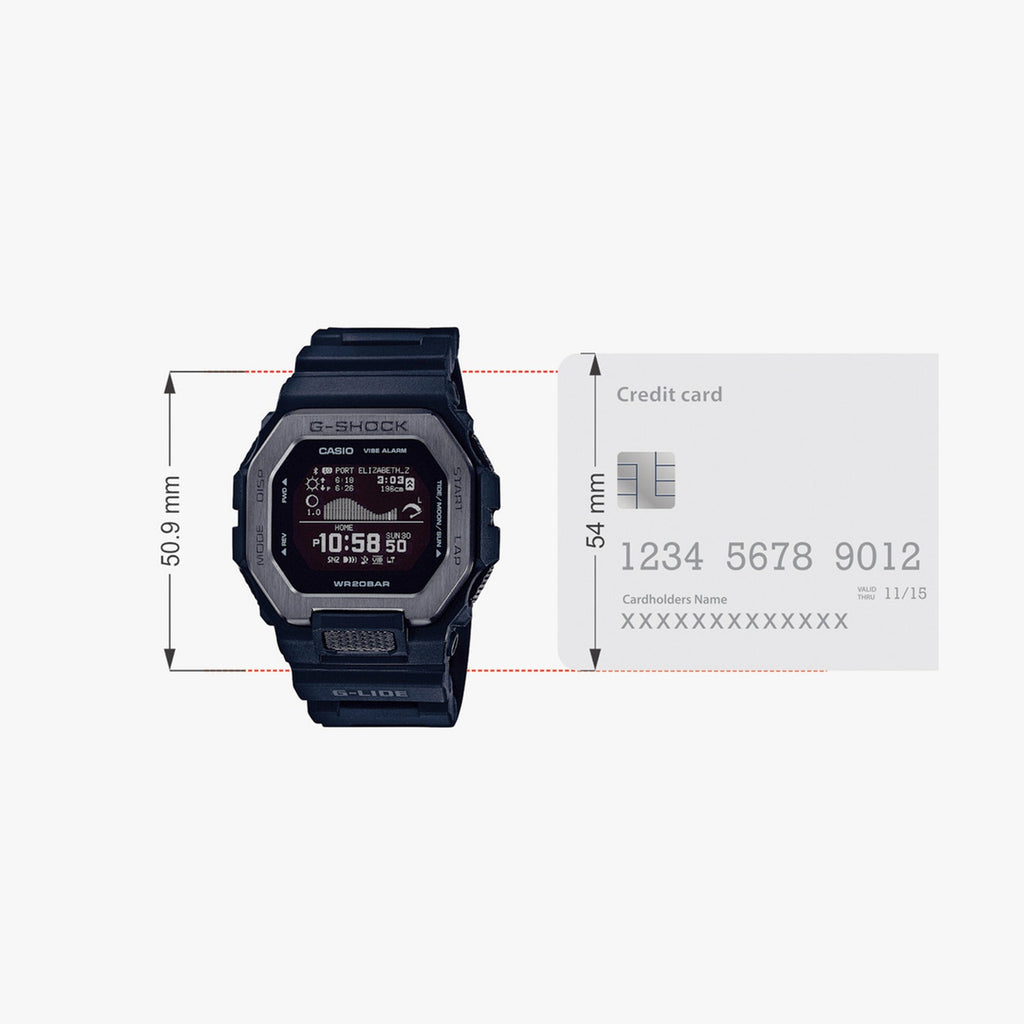 G-Shock Men Quartz Black Dial Digital Resin Watch G1125