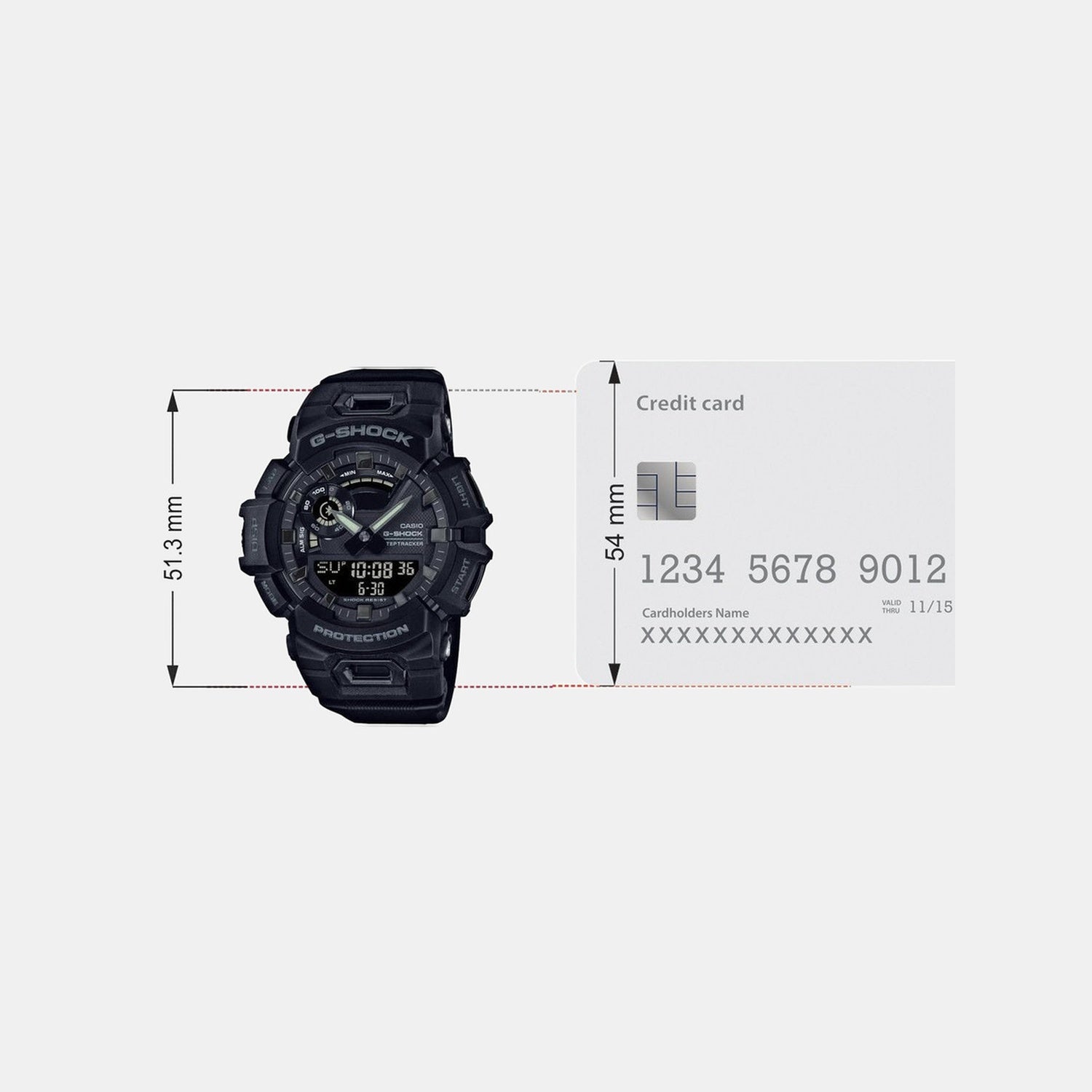 G-Shock Men Quartz Black Dial Analog-Digital Resin Watch G1135