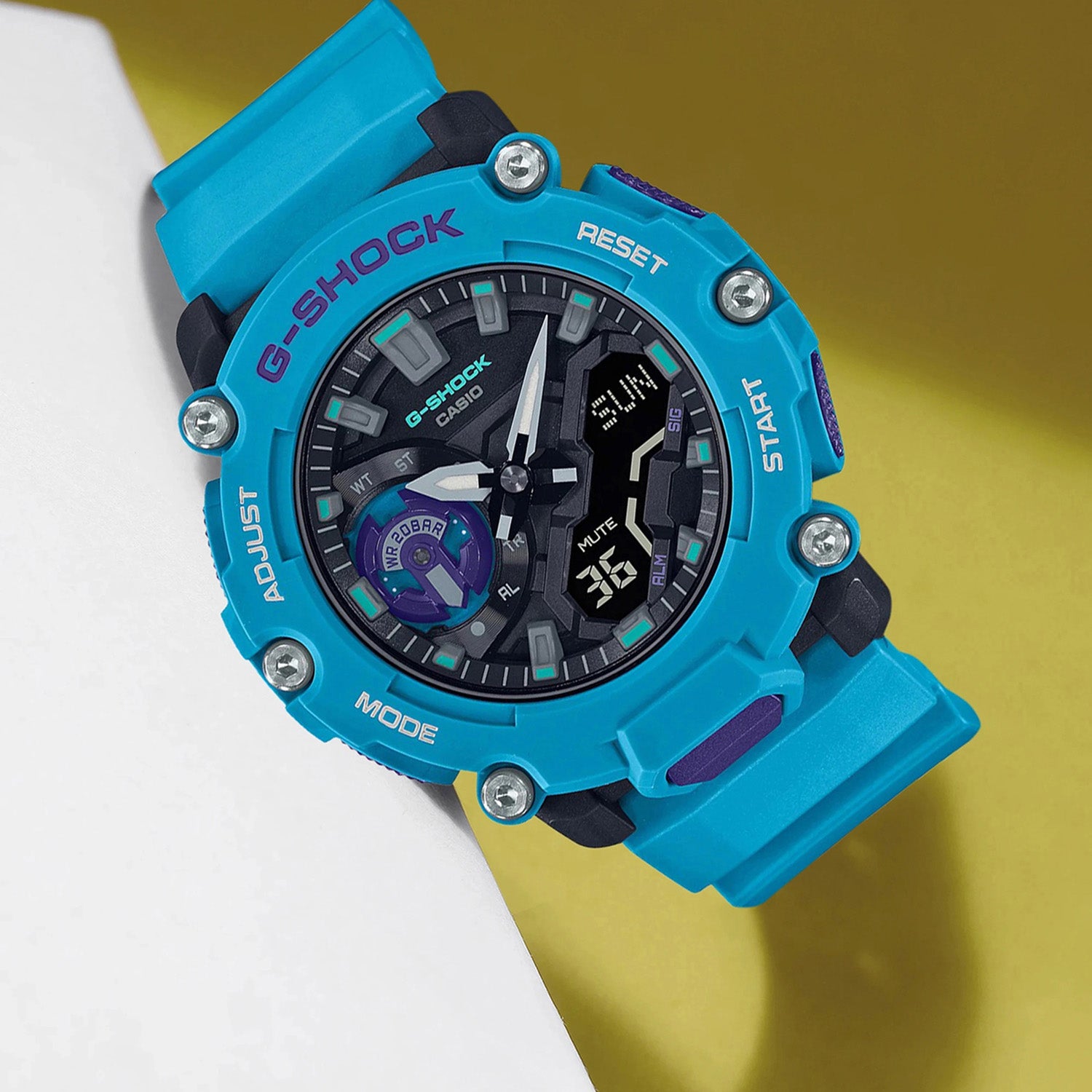 G-Shock Men Quartz Blue Dial Analog Resin Watch G1152
