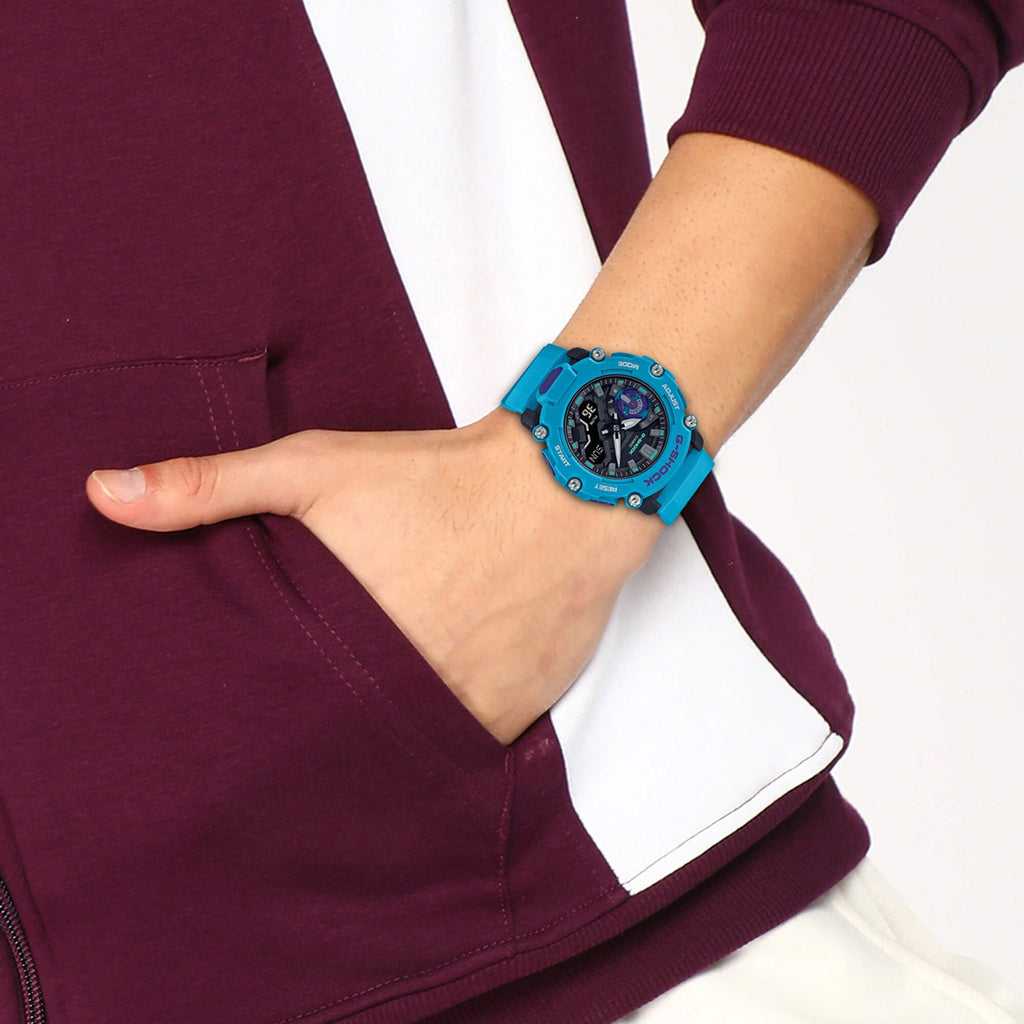 G-Shock Men Quartz Blue Dial Analog Resin Watch G1152