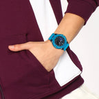 G-Shock Men Quartz Blue Dial Analog Resin Watch G1152