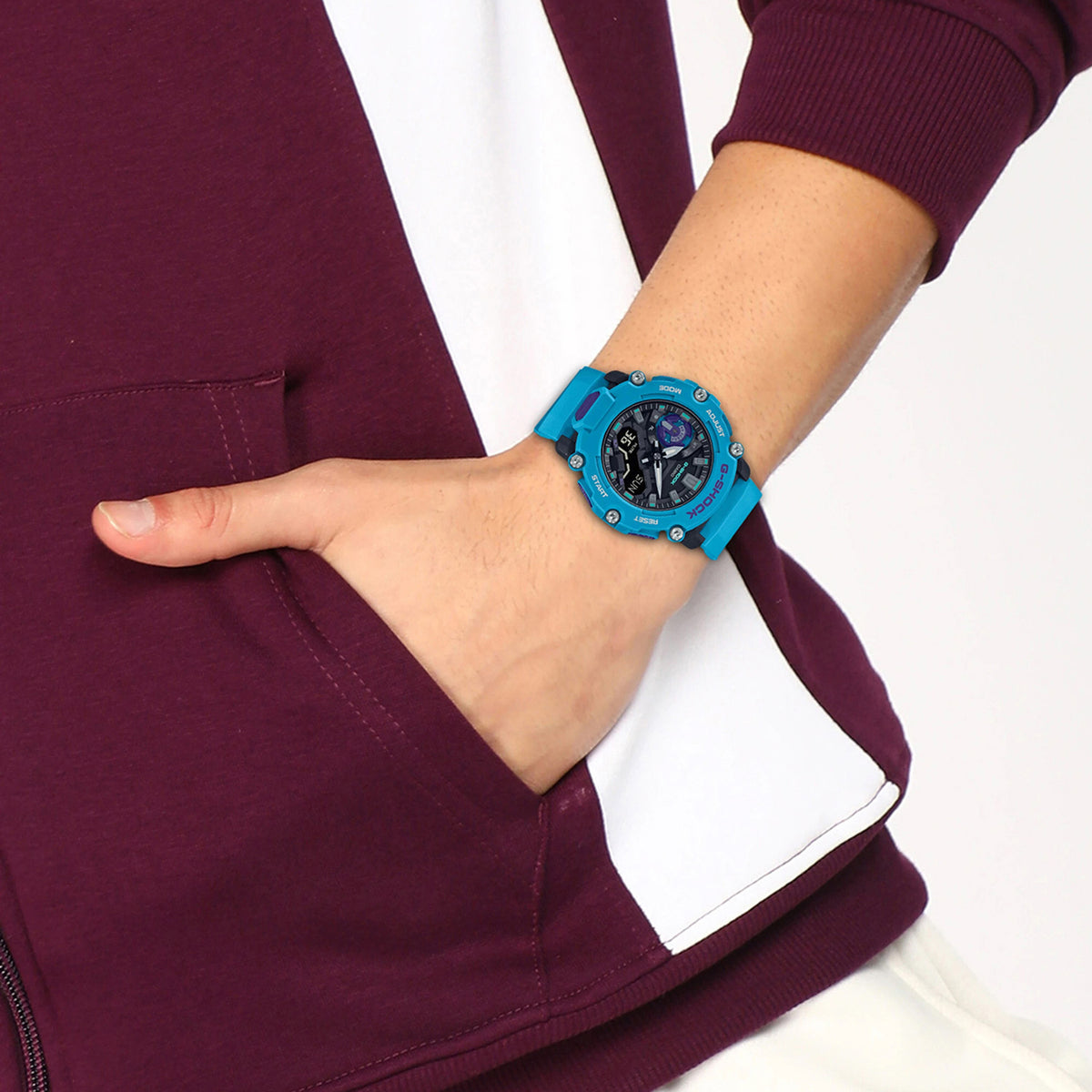G-Shock Men Quartz Blue Dial Analog Resin Watch G1152