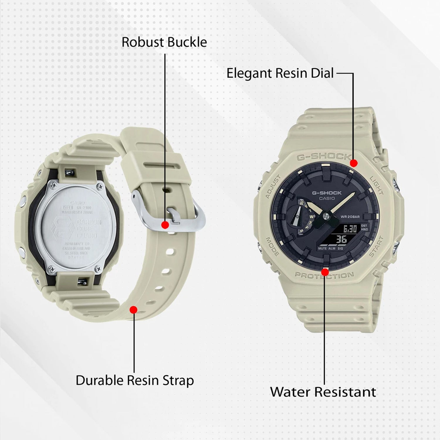 G-Shock Men Quartz Black Dial Analog-Digital Resin Watch G1157
