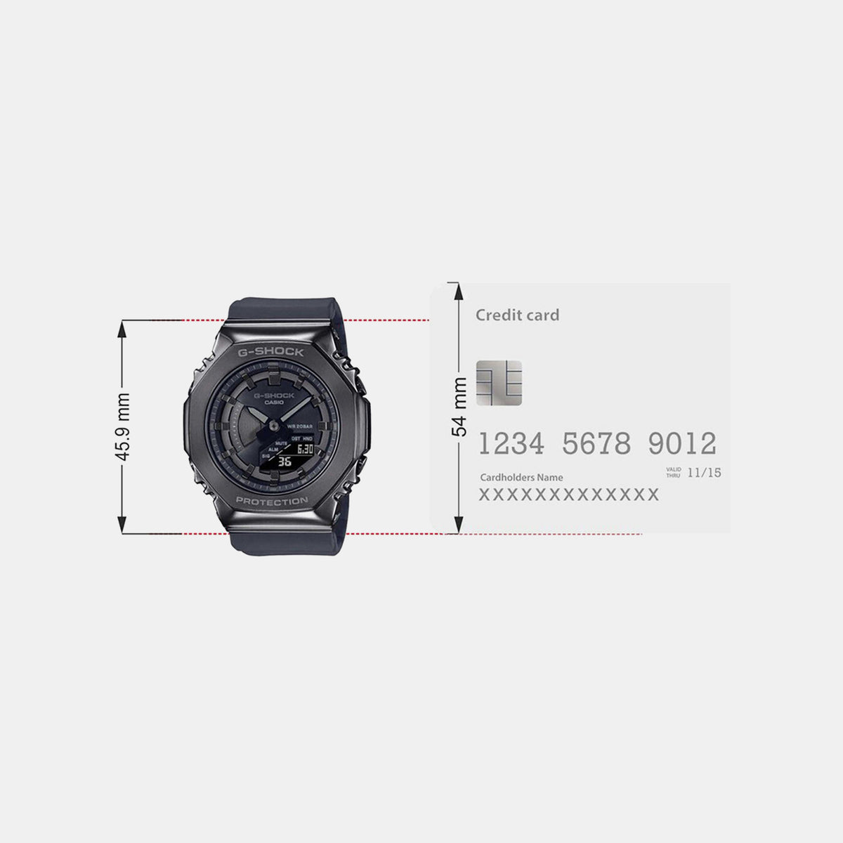 G-Shock Women Quartz Black Dial Analog-Digital Resin Watch G1164
