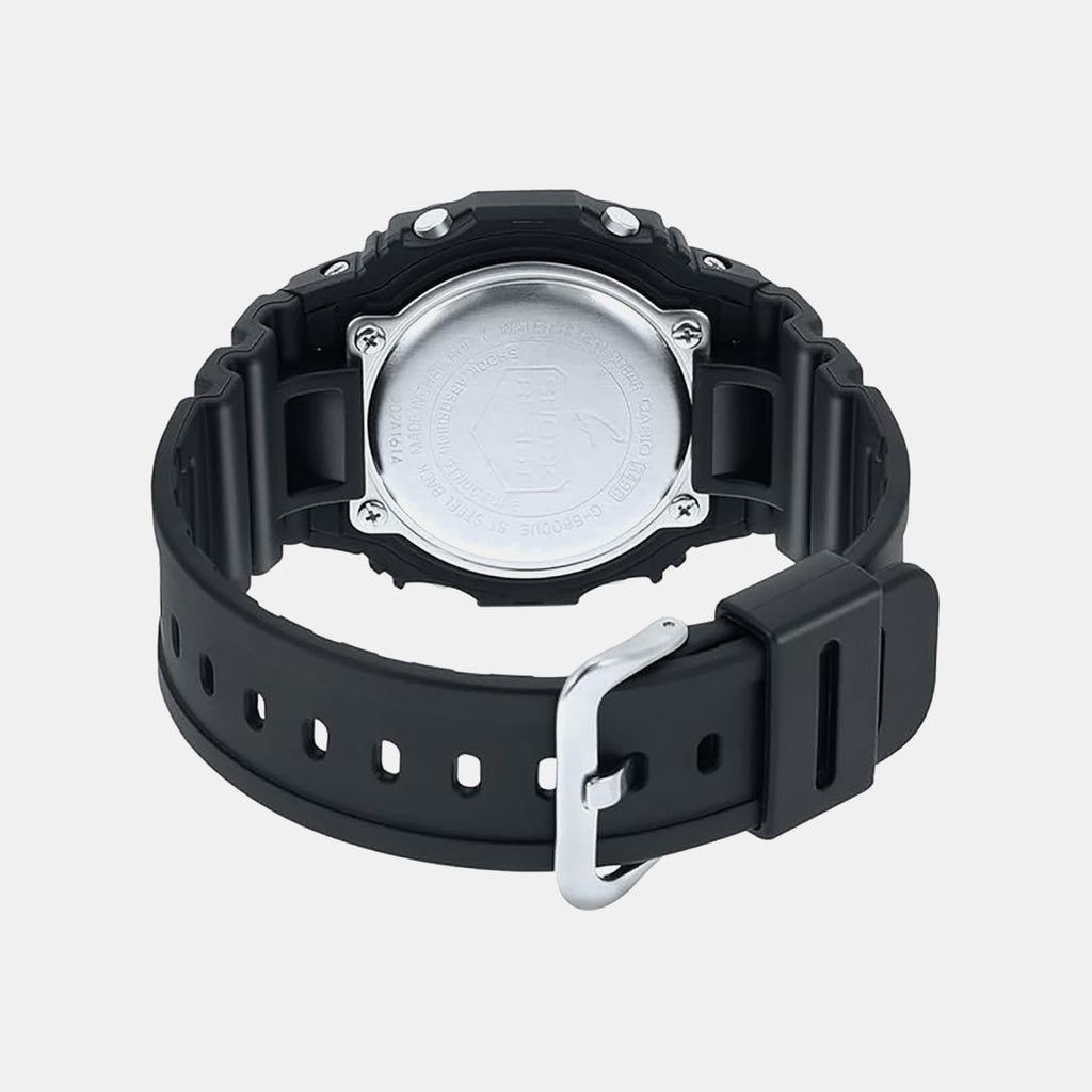 G-Shock Men Solar Black Dial Digital Resin Watch G1166