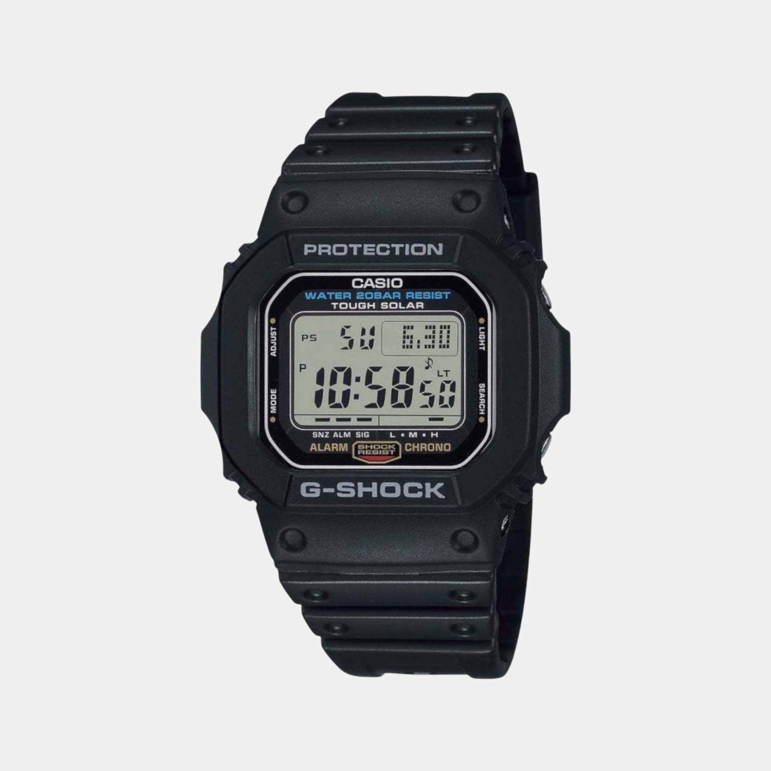 G-Shock Men Quartz Black Dial Digital Resin Watch G1166