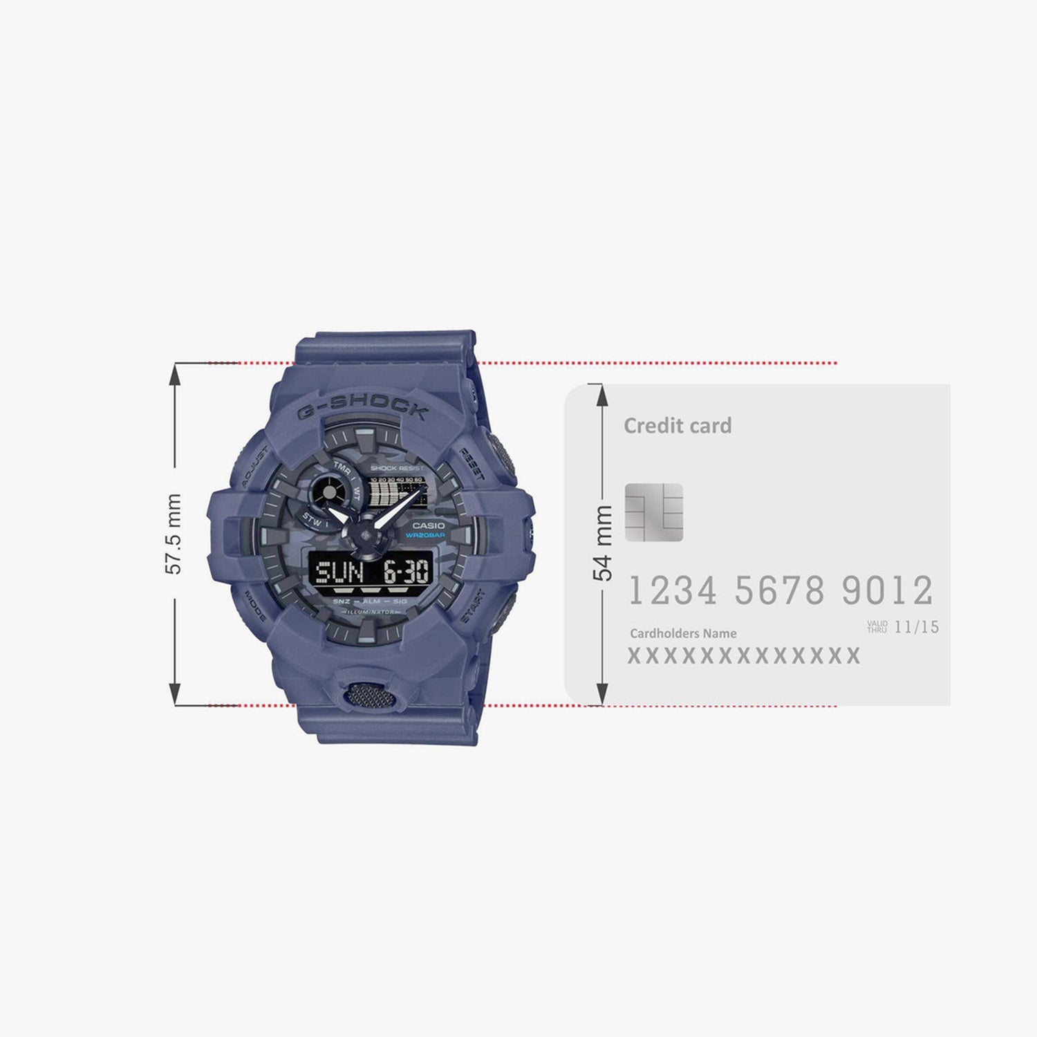 G-Shock Men Quartz Black Dial Analog-Digital Resin Watch G1210