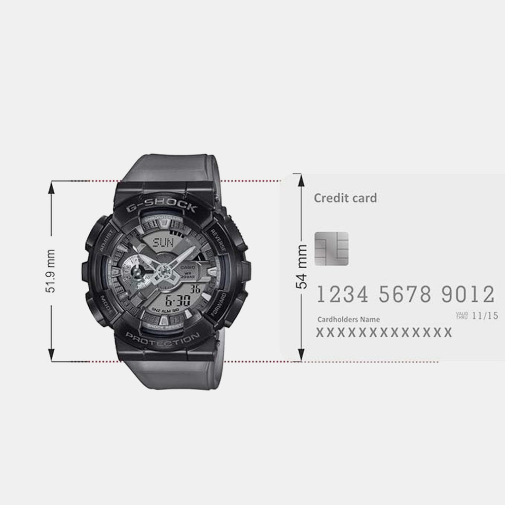 G-Shock Men Quartz Grey Dial Analog-Digital Resin Watch G1216