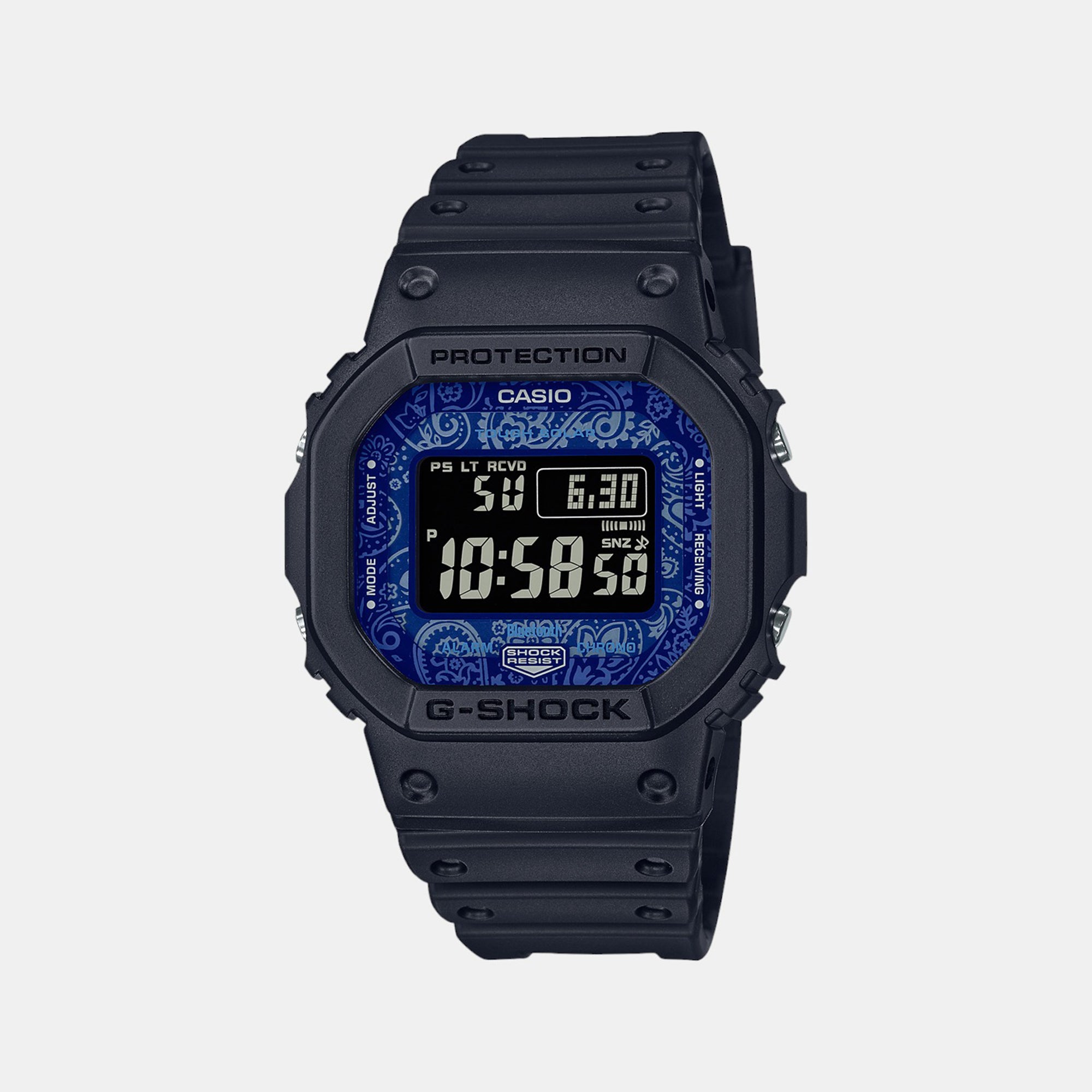 Casio Rectangular Blue Digital watch