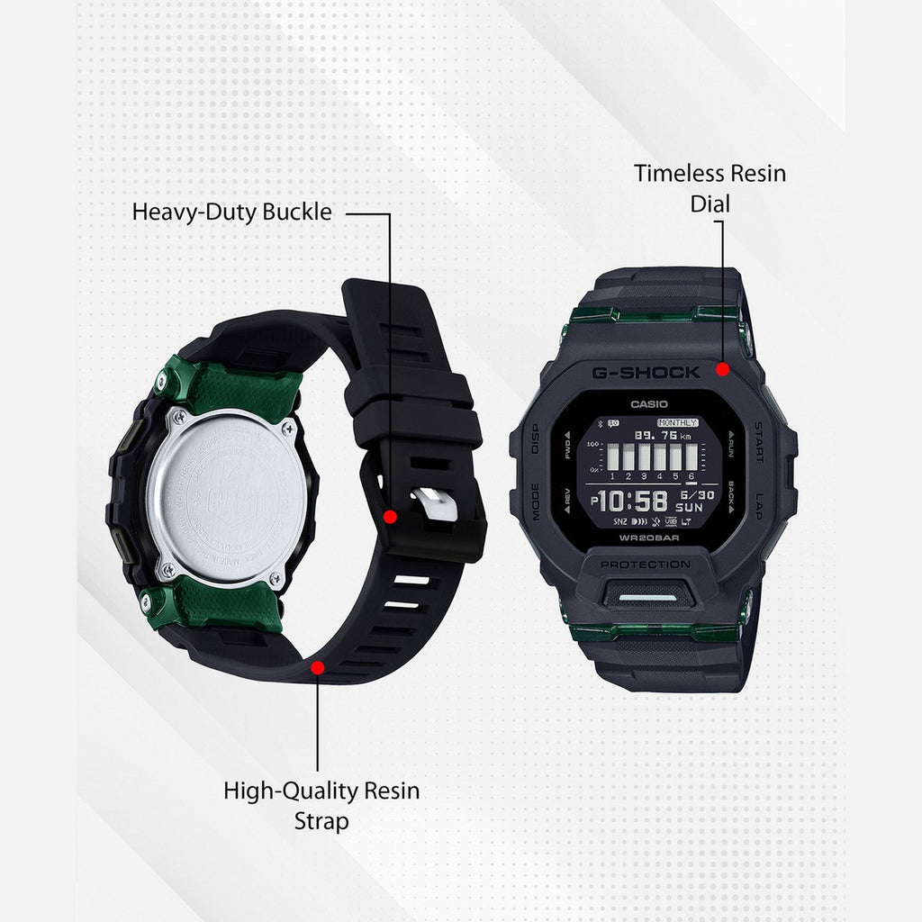 G-Shock Men Quartz Black Dial Digital Resin Watch G1247