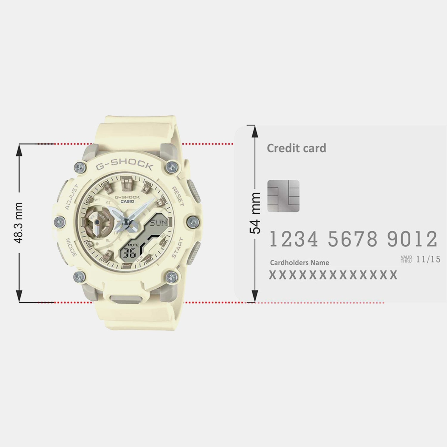 G-Shock Women Quartz Pink Dial Analog-Digital Resin Watch G1252