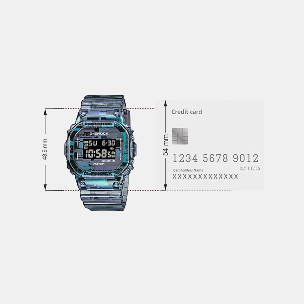 G-Shock Men Quartz Blue Dial Digital Resin Watch G1259
