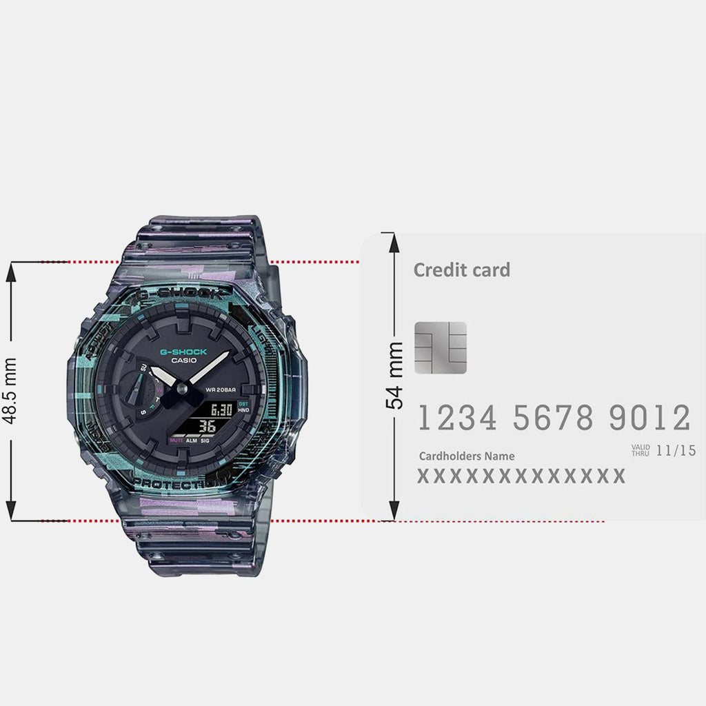 G-Shock Men Quartz Black Dial Analog-Digital Resin Watch G1260