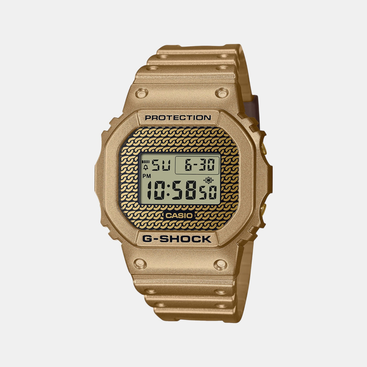 G-Shock Men Quartz Brown Dial Digital Resin Watch G1268
