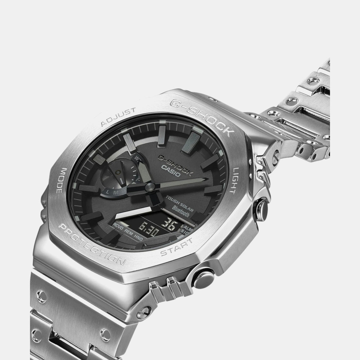G-Shock Men Quartz Black Dial Analog-Digital Stainless Steel Watch G1270