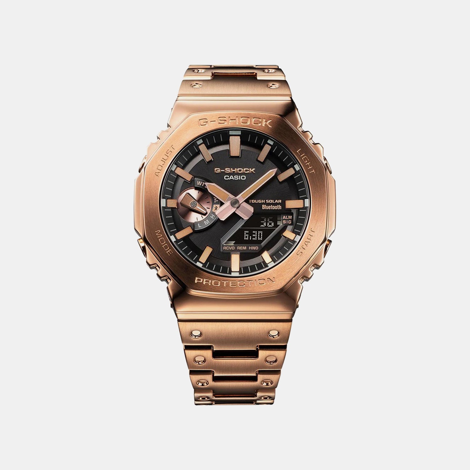 G-Shock Men Quartz Black Dial Analog-Digital Stainless Steel Watch G1272