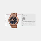 G-Shock Men Quartz Black Dial Analog-Digital Stainless Steel Watch G1272