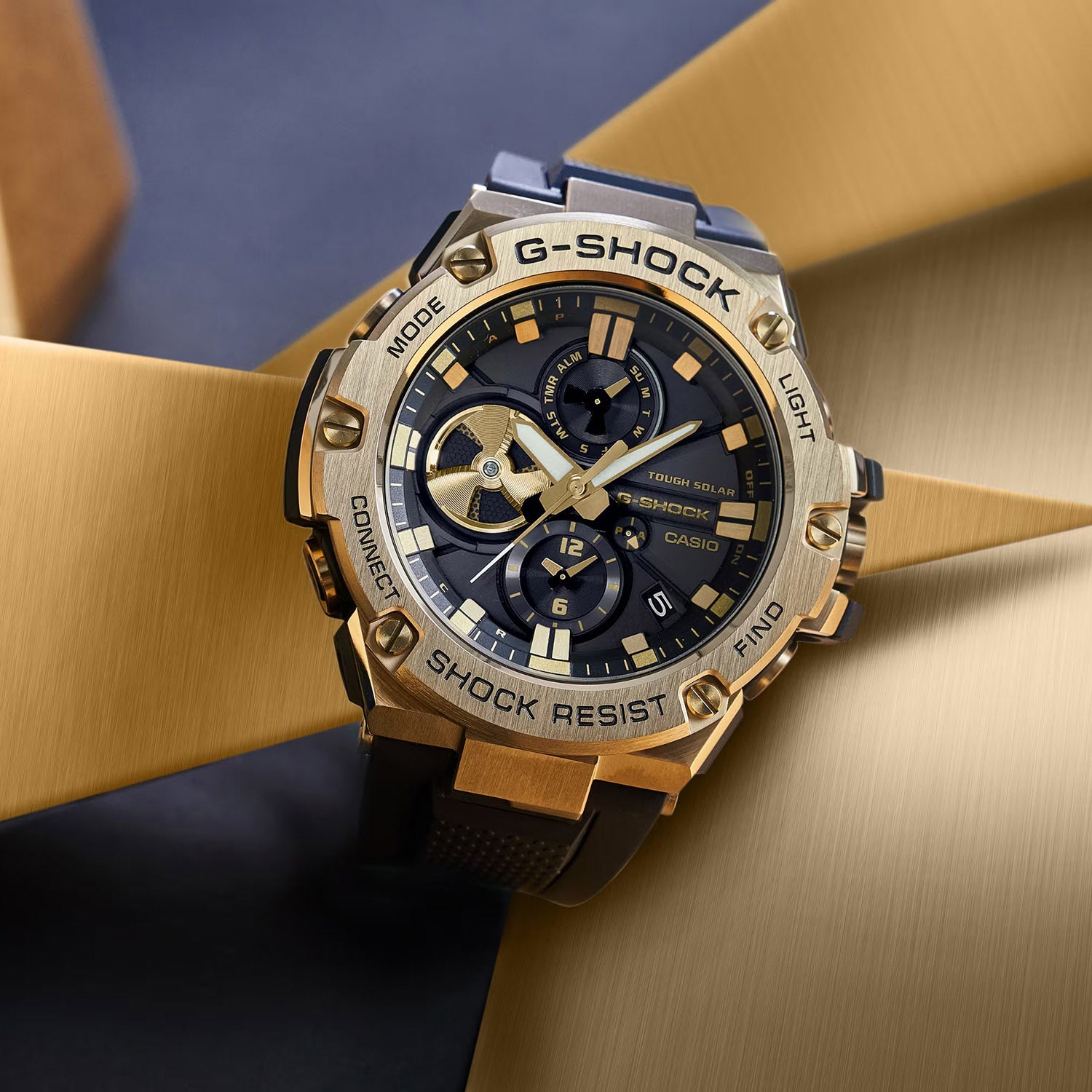 G-Shock Men Quartz Gold Dial Analog-Digital Resin Watch G1273