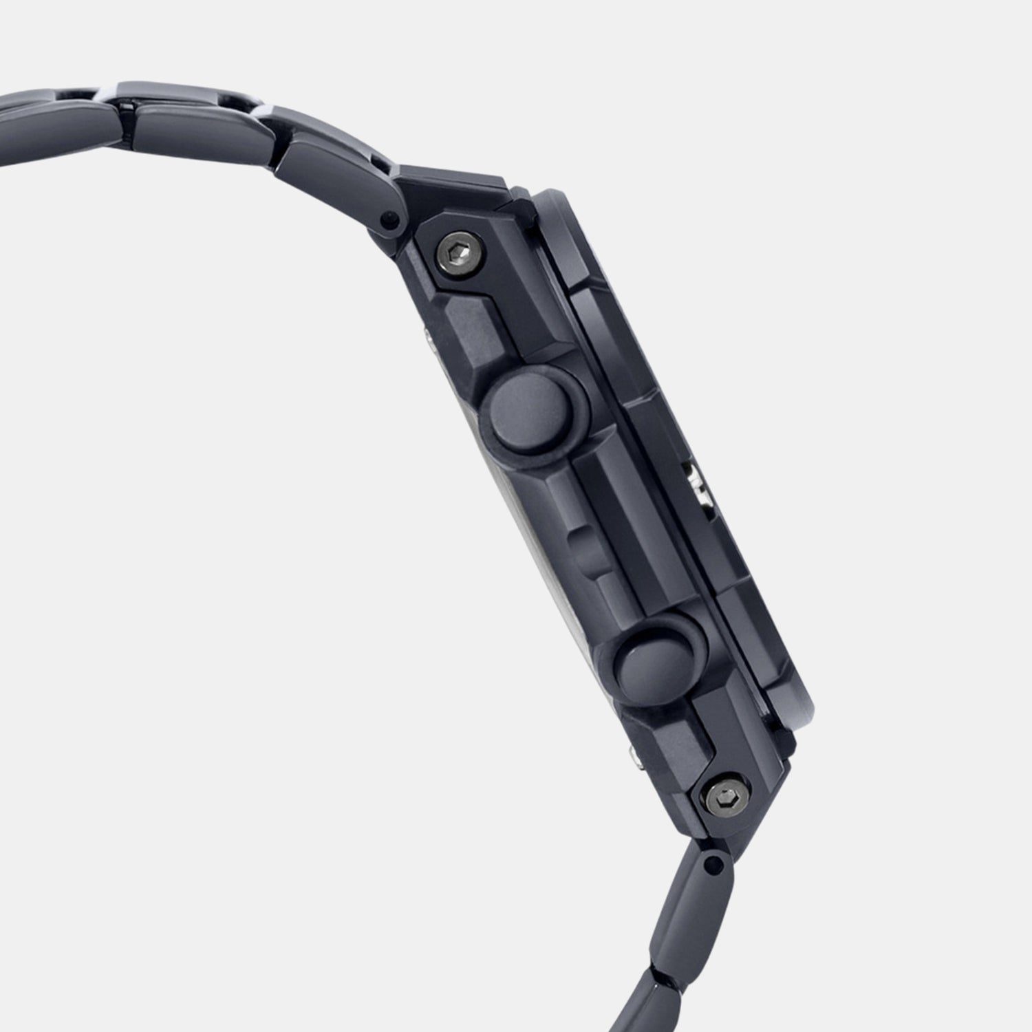 G-Shock Men Quartz Black Dial Analog-Digital Stainless Steel Watch G1275