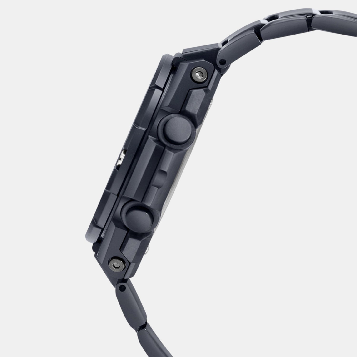 G-Shock Men Quartz Black Dial Analog-Digital Stainless Steel Watch G1275