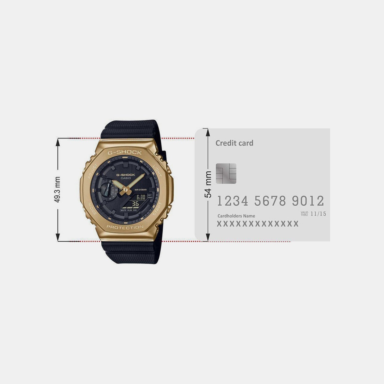 G-Shock Men Quartz Black Dial Analog-Digital Resin Watch G1278