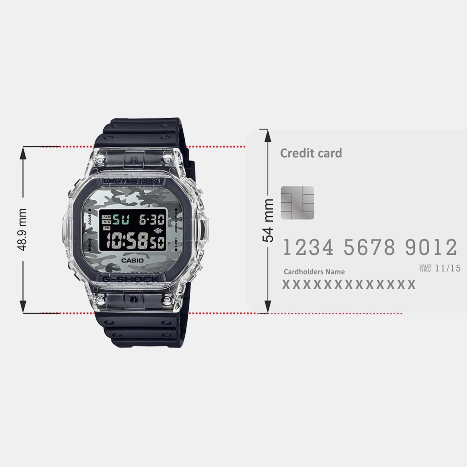 G-Shock Men Quartz Multicolour Dial Digital Resin Watch G1279