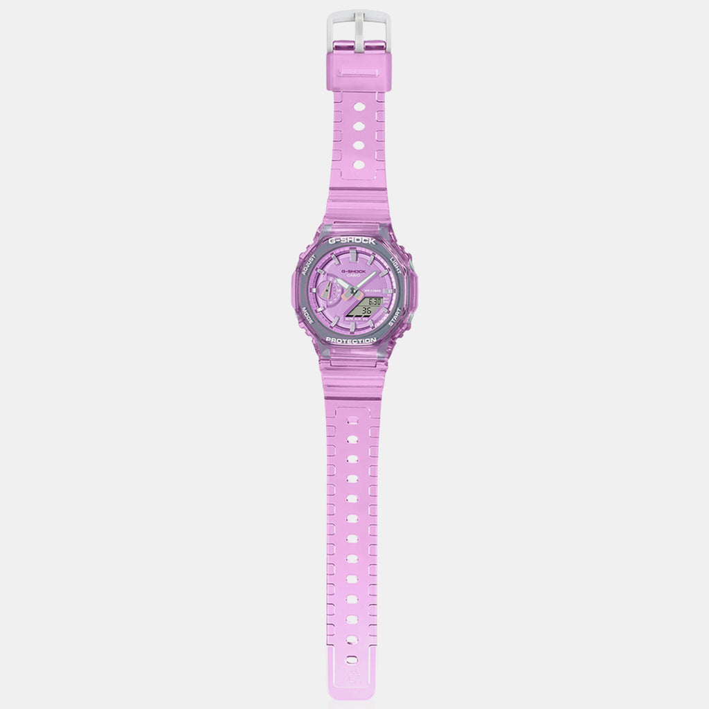 G-Shock Men Quartz Purple Dial Analog-Digital Resin Watch G1290