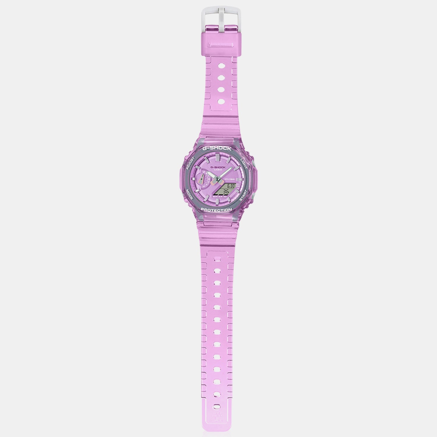 G-Shock Men Quartz Purple Dial Analog-Digital Resin Watch G1290
