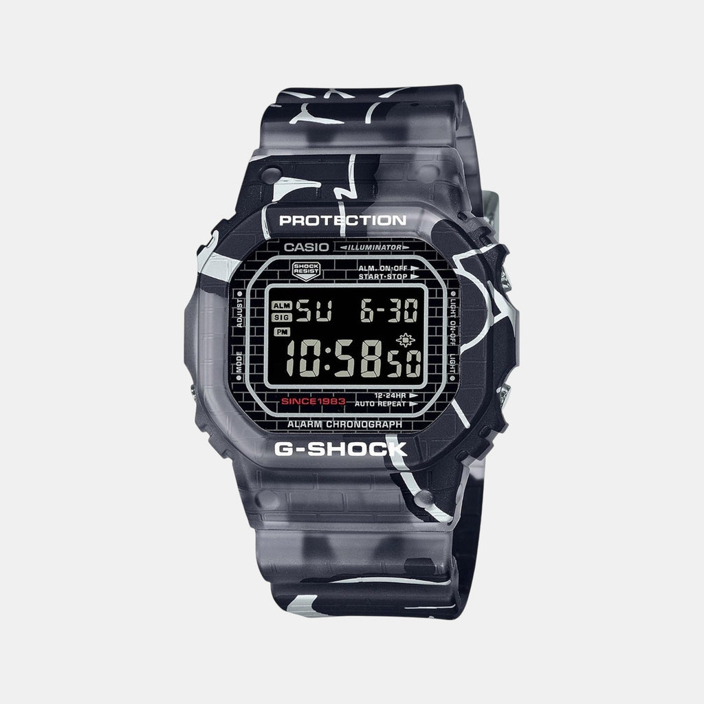 G-Shock Men Quartz Black Dial Digital Resin Watch G1295