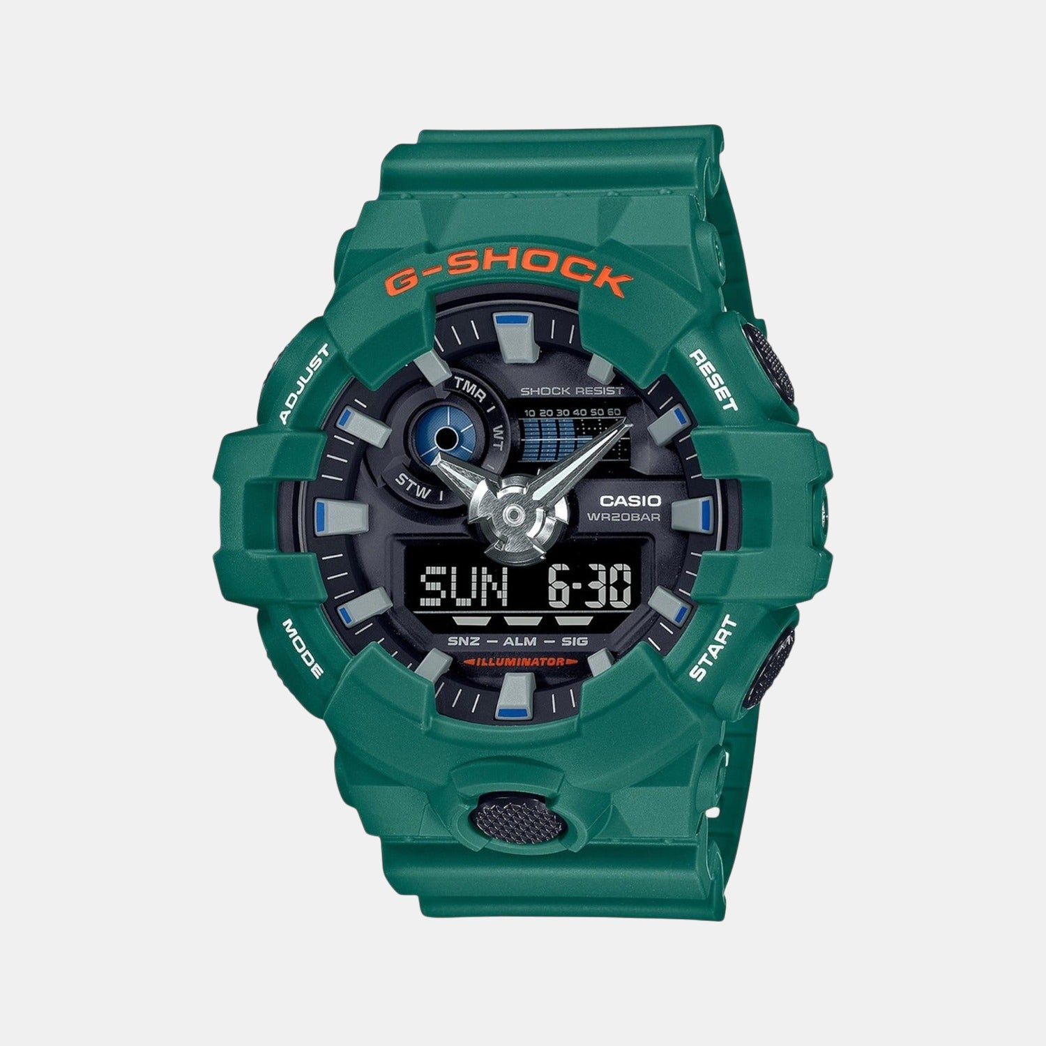 G-Shock Men Quartz Black Dial Analog-Digital Resin Watch G1300
