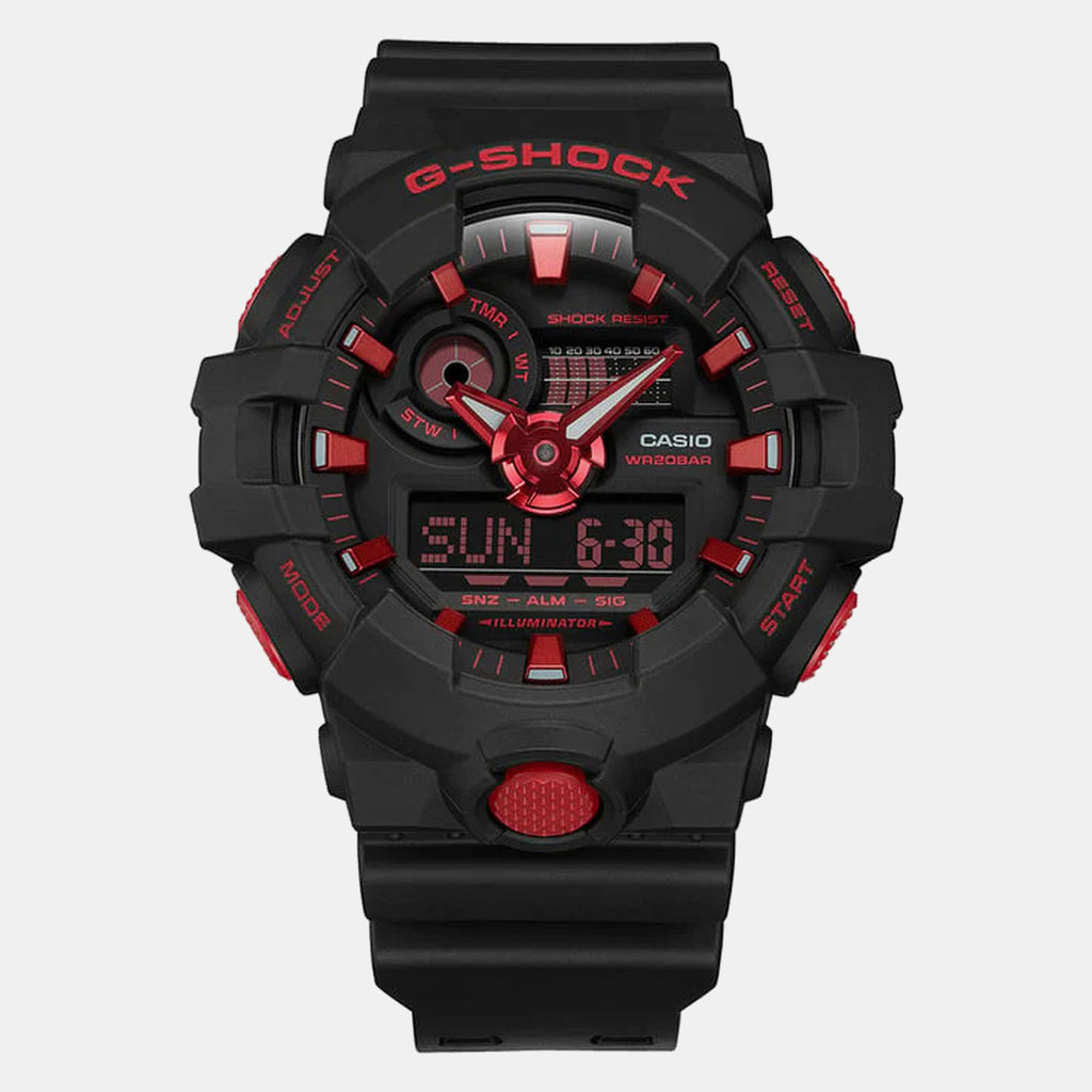 G-Shock Men Quartz Black Dial Analog Resin Watch G1308