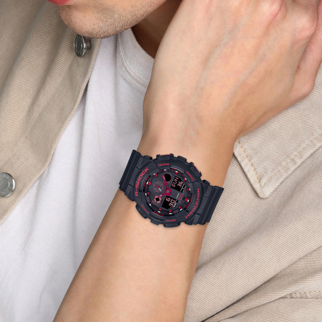 G-Shock Men Quartz Black Dial Digital Resin Watch G1310
