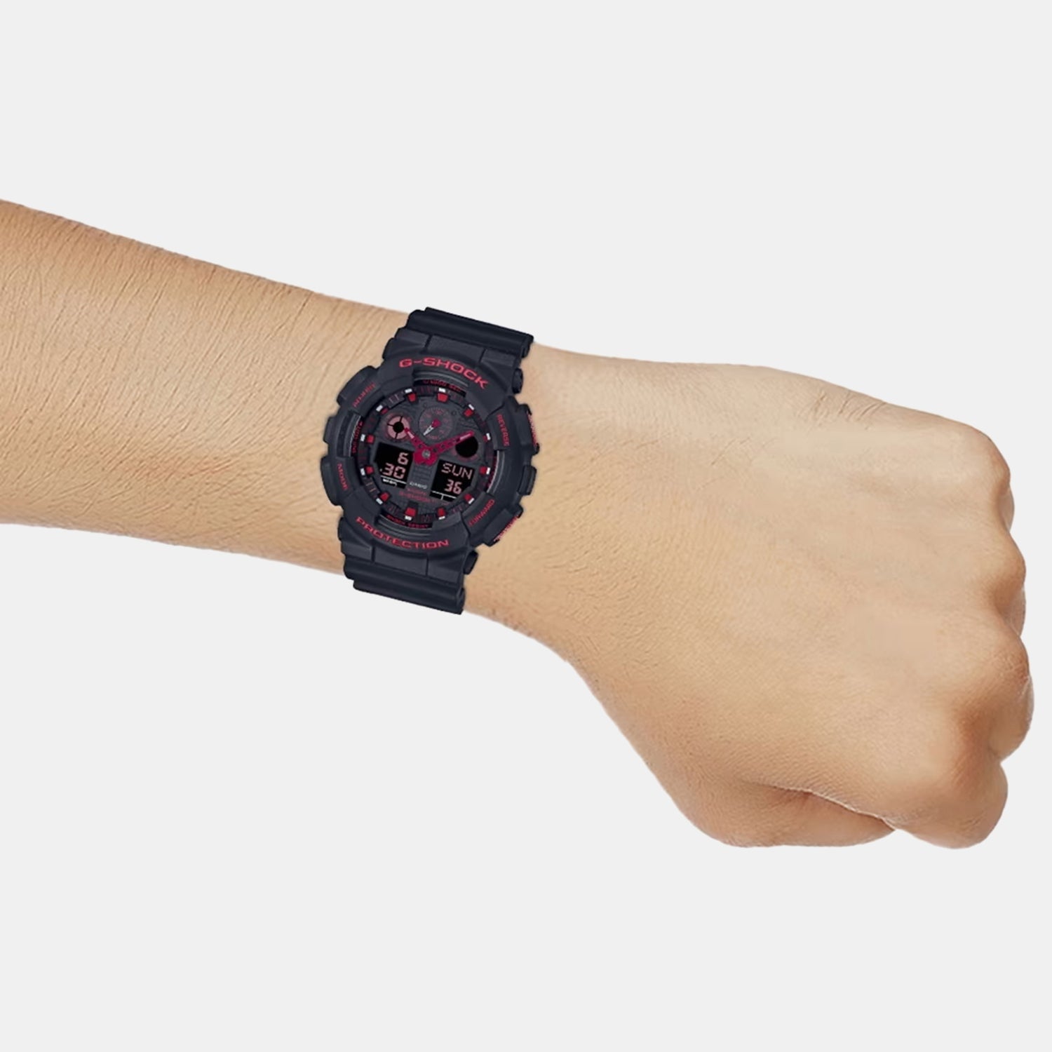 G-Shock Men Quartz Black Dial Digital Resin Watch G1310