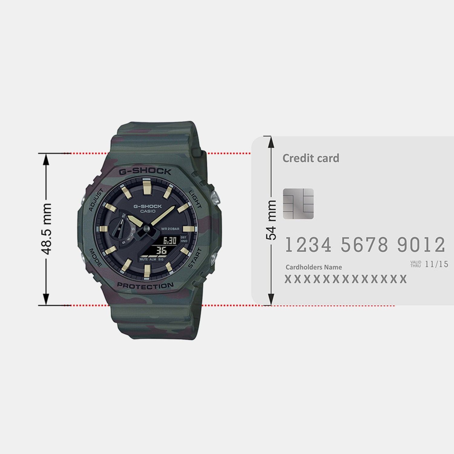 G-Shock Men Quartz Black Dial Analog-Digital Resin Watch G1312