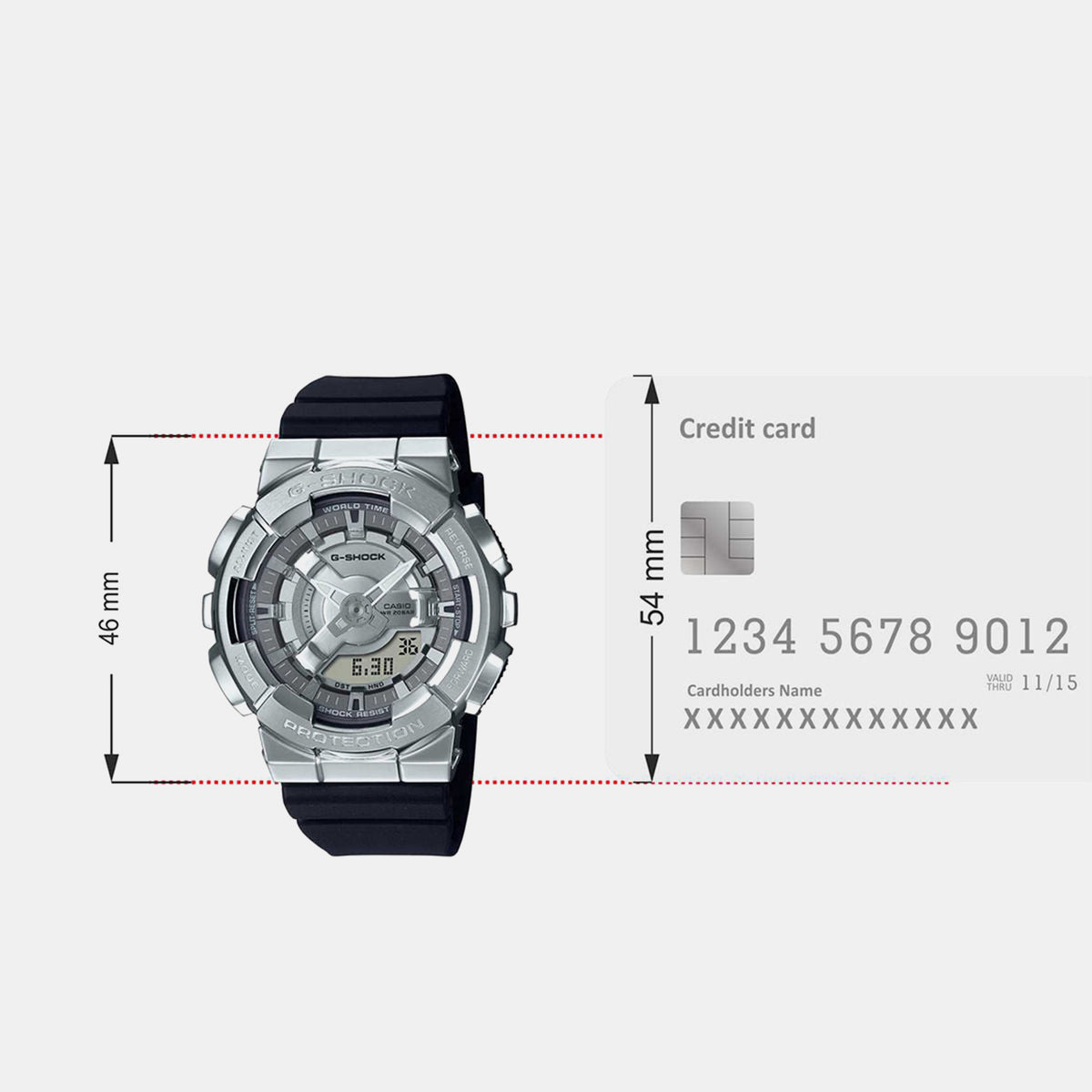 G-Shock Women Quartz Silver Dial Analog-Digital Resin Watch G1314