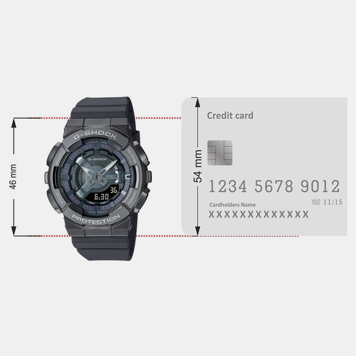 G-Shock Women Quartz Grey Dial Analog-Digital Resin Watch G1317