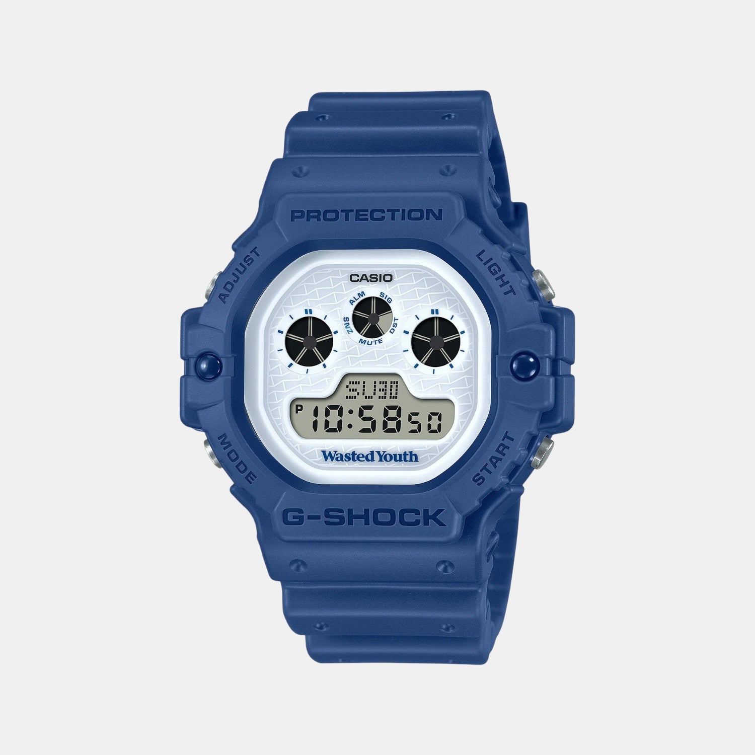 G-Shock Men Quartz White Dial Digital Resin Watch G1327
